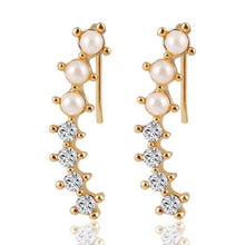 Load image into Gallery viewer, Pearl Crystal 6 Beads Earrings - SexyBling