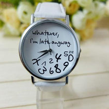 Load image into Gallery viewer, Designer Casual Letter Print Leather Watch - SexyBling