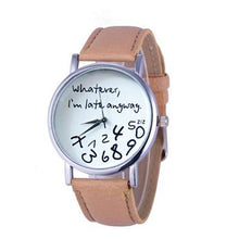 Load image into Gallery viewer, Designer Casual Letter Print Leather Watch - SexyBling