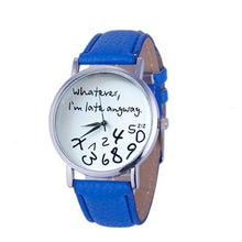 Load image into Gallery viewer, Designer Casual Letter Print Leather Watch - SexyBling