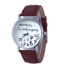 Load image into Gallery viewer, Designer Casual Letter Print Leather Watch - SexyBling