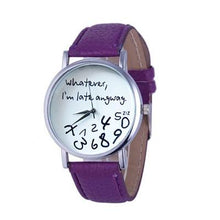 Load image into Gallery viewer, Designer Casual Letter Print Leather Watch - SexyBling