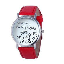 Load image into Gallery viewer, Designer Casual Letter Print Leather Watch - SexyBling