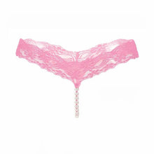 Load image into Gallery viewer, Feisty Lace Up Pearl G String - SexyBling