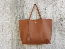 Load image into Gallery viewer, Artificial Leather Tassel Handbag - SexyBling