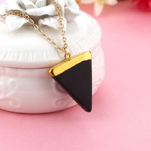 Geometric Stone Necklace - SexyBling