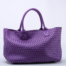 Load image into Gallery viewer, High Quality PU Leather Designer Woven Shoulder Bag - SexyBling