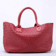 Load image into Gallery viewer, High Quality PU Leather Designer Woven Shoulder Bag - SexyBling