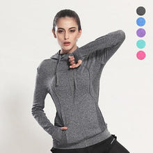 Load image into Gallery viewer, Sexy Long Sleeve Quick Dry Yoga Top - SexyBling