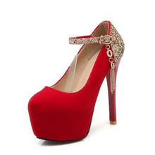 Load image into Gallery viewer, Belt Chain Platform Pumps - SexyBling