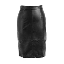 Load image into Gallery viewer, Faux Leather Vintage Pencil Skirt - SexyBling