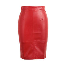 Load image into Gallery viewer, Faux Leather Vintage Pencil Skirt - SexyBling