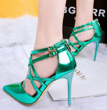 Load image into Gallery viewer, Sexy Cross Strap Thin Pumps - SexyBling