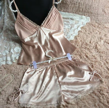 Load image into Gallery viewer, Summer Spaghetti Silk Pajamas - SexyBling