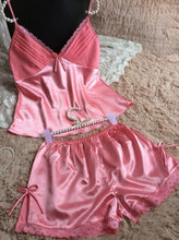 Load image into Gallery viewer, Summer Spaghetti Silk Pajamas - SexyBling