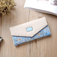 Load image into Gallery viewer, Floral "LOVE'S" Stitched Wallet - SexyBling