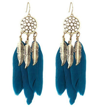 Load image into Gallery viewer, Hollow Wheel Feather Earrings - SexyBling