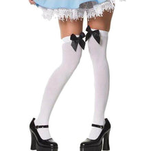 Load image into Gallery viewer, Cute Bow Lace Thigh High Stocking - SexyBling