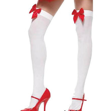 Load image into Gallery viewer, Cute Bow Lace Thigh High Stocking - SexyBling