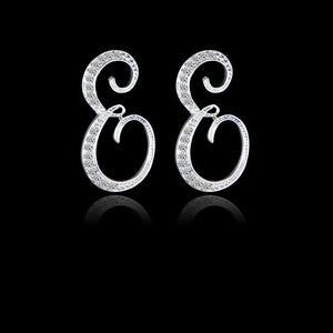 Alphabet Stud Earrings - SexyBling