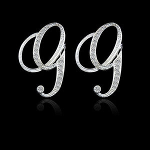 Alphabet Stud Earrings - SexyBling