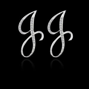 Alphabet Stud Earrings - SexyBling