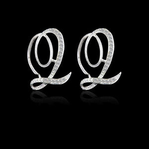 Alphabet Stud Earrings - SexyBling