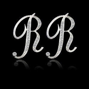 Alphabet Stud Earrings - SexyBling