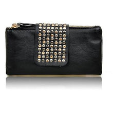 Load image into Gallery viewer, Feisty Rivet Leather Evening Purse - SexyBling