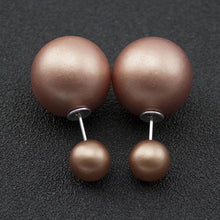 Load image into Gallery viewer, Double Faced Pearl Stud Earring - SexyBling