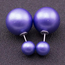 Load image into Gallery viewer, Double Faced Pearl Stud Earring - SexyBling