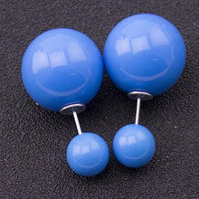 Load image into Gallery viewer, Double Faced Pearl Stud Earring - SexyBling