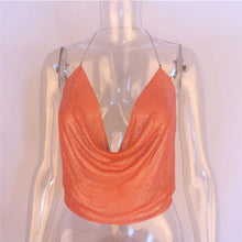 Load image into Gallery viewer, Glamorous Glitter Backless Sequined Top - SexyBling