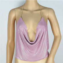 Load image into Gallery viewer, Glamorous Glitter Backless Sequined Top - SexyBling