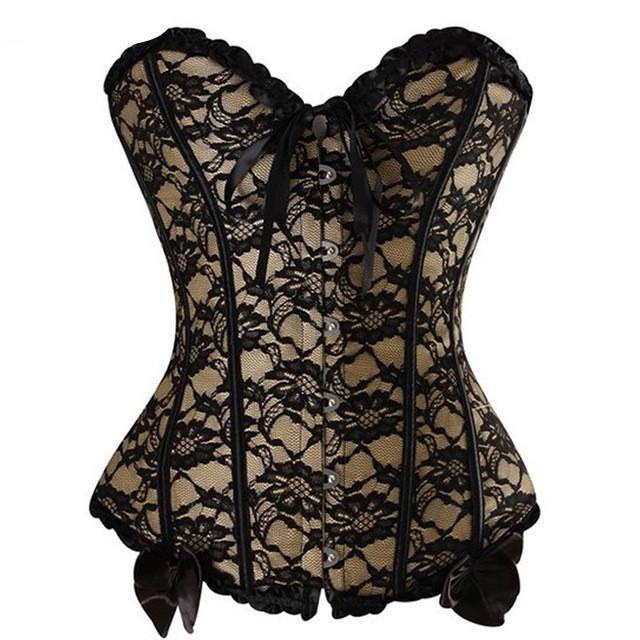 Sexy Floral Lace up Waist Trainer - SexyBling