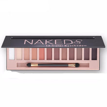Load image into Gallery viewer, Pro 12 Colors Shimmer Or Matte Eyeshadow Makeup With Brush - SexyBling