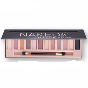 Pro 12 Colors Shimmer Or Matte Eyeshadow Makeup With Brush - SexyBling