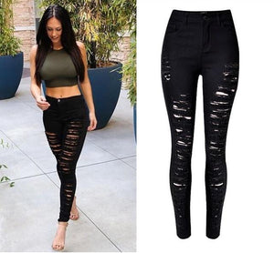 Dominant Distressed Ripped Jeans - SexyBling