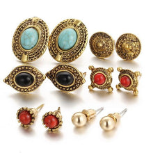 Load image into Gallery viewer, Stone Beads Crystal Earrings - SexyBling