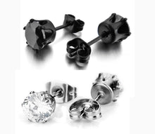 Load image into Gallery viewer, Black Cubic Zirconia Earrings - SexyBling