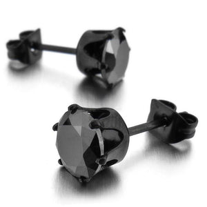 Black Cubic Zirconia Earrings - SexyBling
