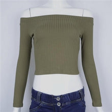 Load image into Gallery viewer, Off-Shoulders Casual Knitwear Sweater - SexyBling