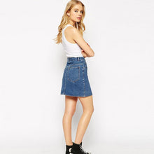 Load image into Gallery viewer, Hot Denim Short Pencil Skirt - SexyBling