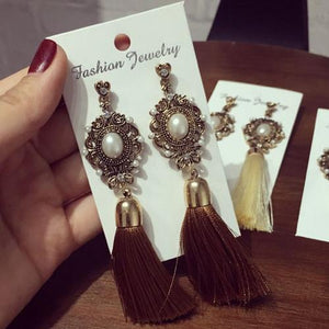 Ancient Rhinestone Earrings - SexyBling
