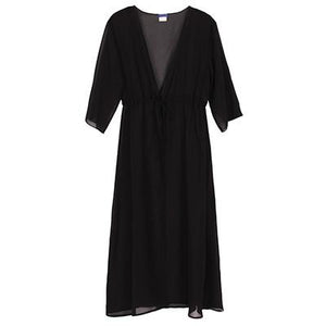 Cute Long Cardigan Bathing Suit Cover UP - SexyBling