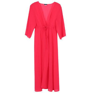 Cute Long Cardigan Bathing Suit Cover UP - SexyBling