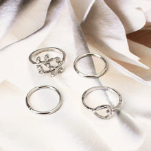 Load image into Gallery viewer, Crystal Plain Cute Midi Rings - SexyBling