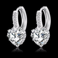 Load image into Gallery viewer, Silver Zircon Earrings - SexyBling