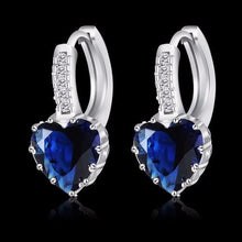 Load image into Gallery viewer, Silver Zircon Earrings - SexyBling