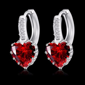 Silver Zircon Earrings - SexyBling